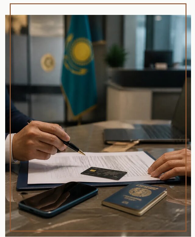 Открытие счета и банковской карты в Казахстане в Москве